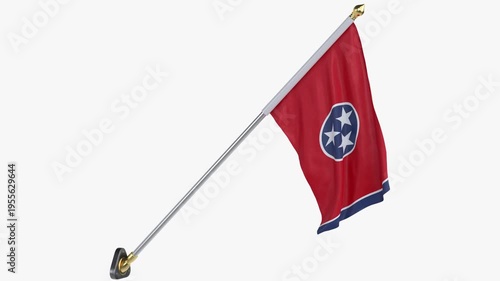 USA_States_tennessee_Cloth_Flag_Wall_Mounted_Animated_Loop