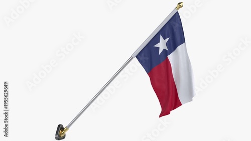 USA_States_texas_Cloth_Flag_Wall_Mounted_Animated_Loop
