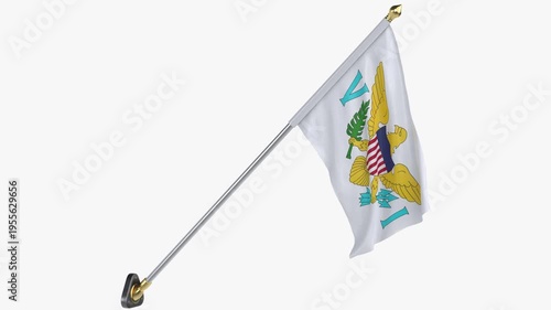 USA_States_virgin-islands_Cloth_Flag_Wall_Mounted_Animated_Loop