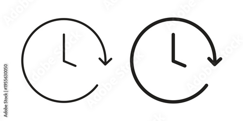 Time forward icon concept. Silhouette, glyph symbol. Isolated design.