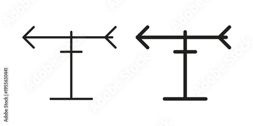 Veleta icon concept. Silhouette, glyph symbol. Isolated design.