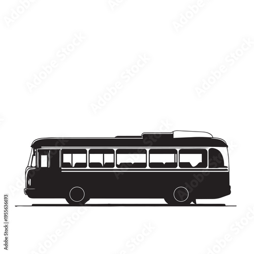 bus isolated on white