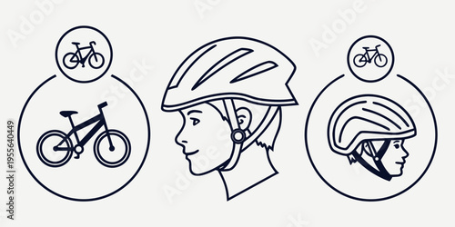 Bicycle helmets and bike safety cycling
