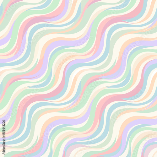 seamless pattern with colorful waves