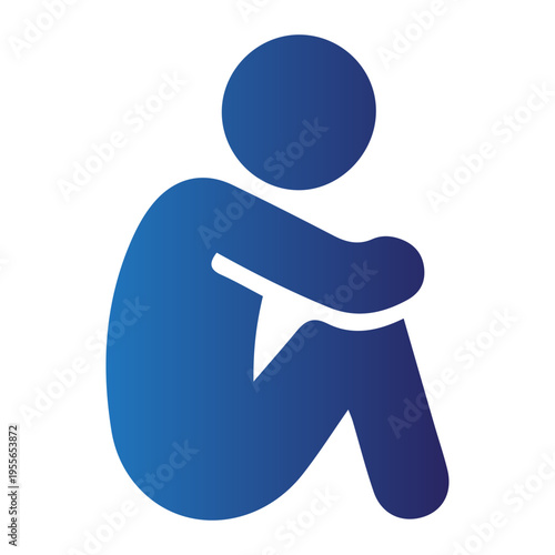 A person sitting with a Brain and Emotional Reaction of sadness and despair