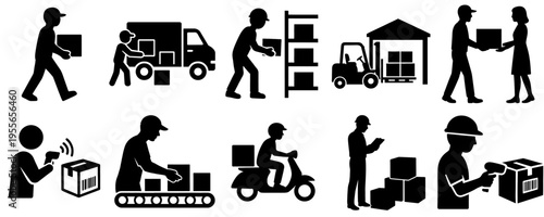 Person holding smartphone on transparent background silhouette