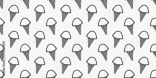 ice cream seamless pattern background vector illustration. ice cream flat vector illustration background
