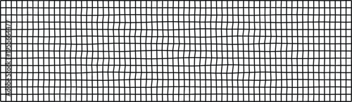 Minimalistic black and white abstract grid with a wavy pattern, ideal for contemporary design projects.
