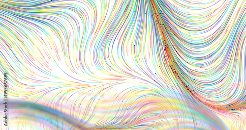 Dynamic colorful swirl patt...