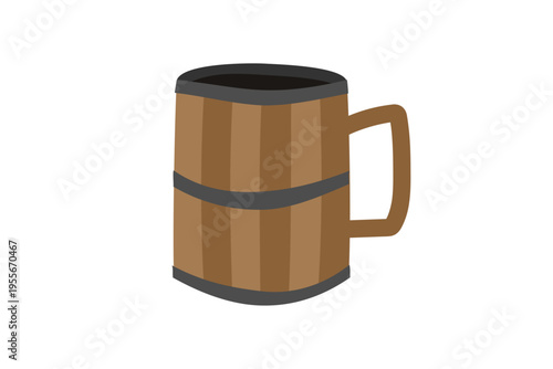 木樽のジョッキ