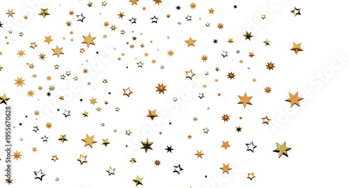 Abstract gold star confetti...