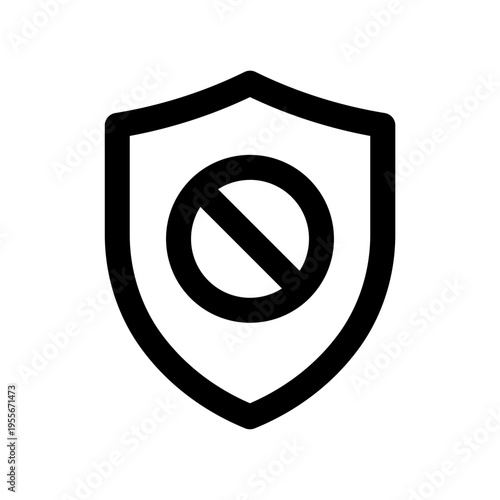 Block Shield Icon Icon
