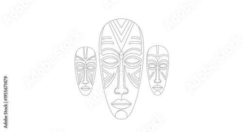 Tribal Masks, Ethnic Art, African Culture, Ancient Symbols, Traditional Design