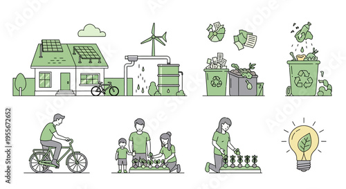 Eco friendly sustainable green living.