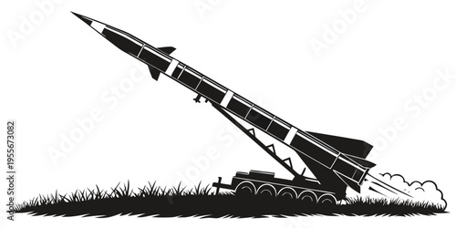 A rocket is launched from a mobile launcher