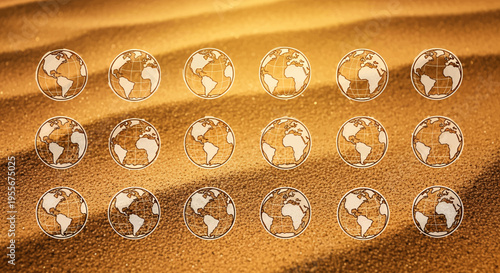 Sparkling Diamonds on Sand.