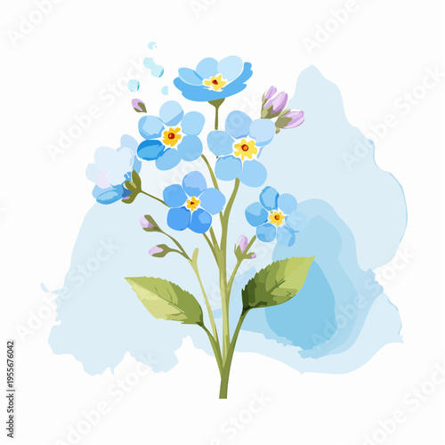 Vergissmeinnicht in Hellblau