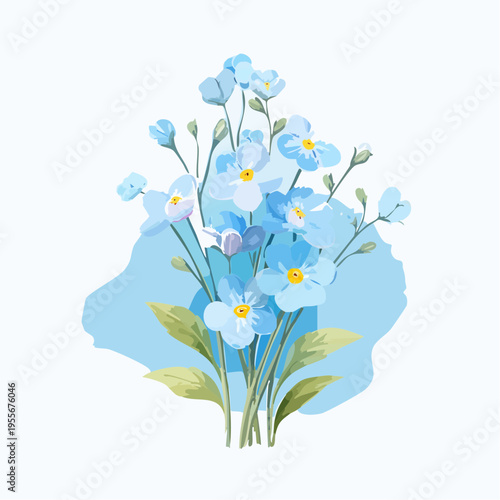 Vergissmeinnicht in Hellblau