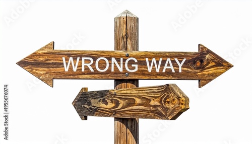Wallpaper Mural Wrong Way Signpost – Directional Warning Visuals Torontodigital.ca