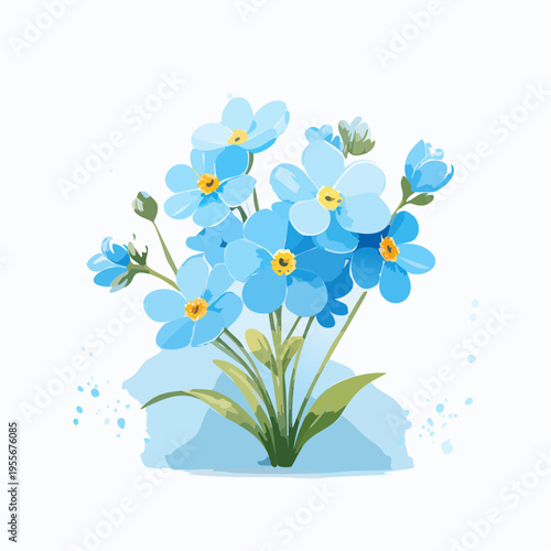 Vergissmeinnicht in Hellblau