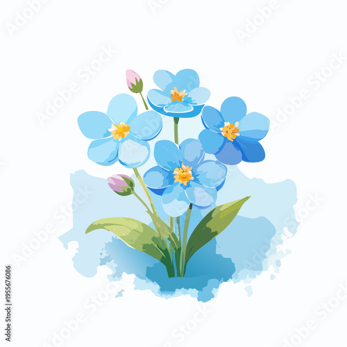 Vergissmeinnicht in Hellblau