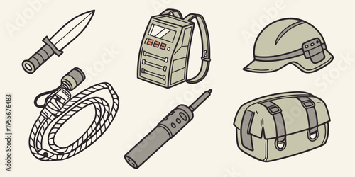 Military equipment and tools