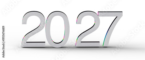 2027 text in a modern style...