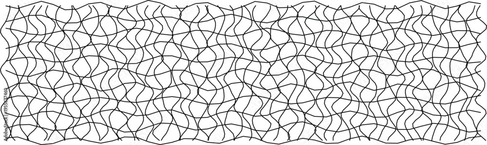 Fototapeta premium A black and white abstract distorted grid pattern, perfect for modern and creative design uses.