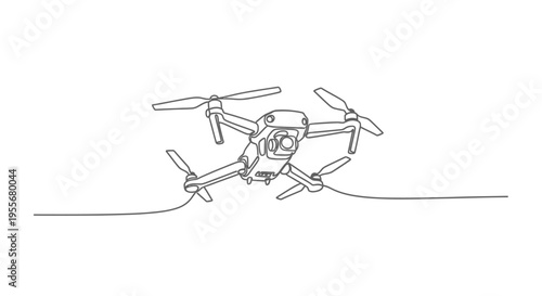 Minimalist Drone Illustration