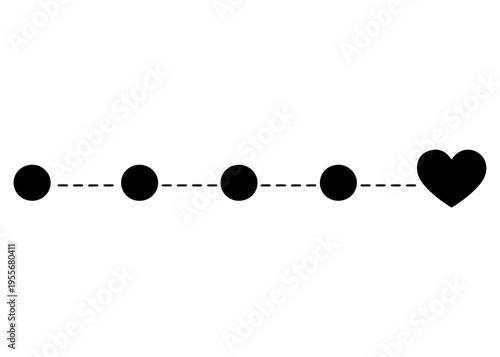 way to heart line icon vector
Vector line icon on a white background