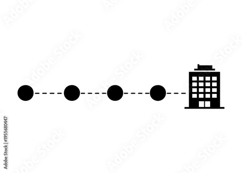 way to work line icon vector
Vector line icon on a white background