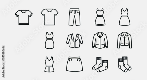Collection of various clothing items.