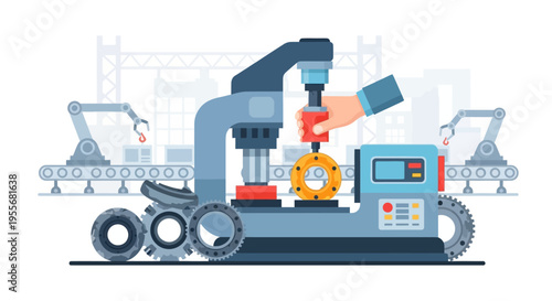 Industrial Manufacturing: Human-Machine Collaboration in Automated Production Line