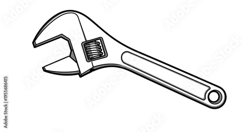Adjustable Wrench Tool for Tightening Bolts.
