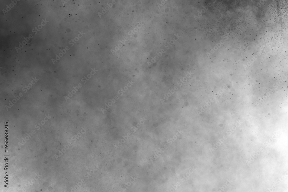 Fototapeta premium Dirty dusty surface with scattered particles across the frame. Grungy gray tone with worn, polluted feel. Ideal for backgrounds, textures, and contamination concepts