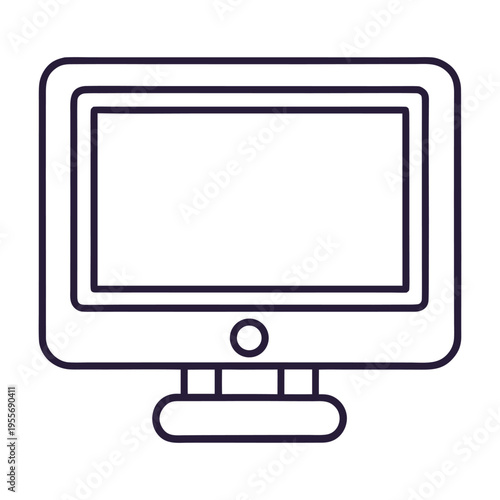 A sleek computer monitor with vibrant display, sharp resolution, and slim design, perfect for work, gaming, or entertainment with crisp visuals and rich colors.
