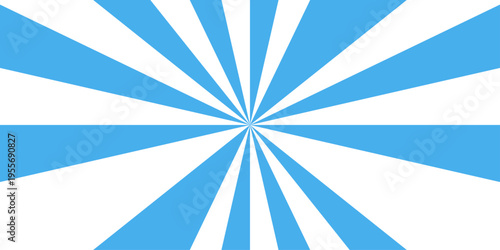 Gradient white and blue vintage illustration vector sunshine texture. 
Sunburst beam light vintage shine and graphic summer explosion pattern. Sunburst background vector illustration pattern beam rays