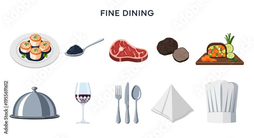 Fine dining restaurant table setting.