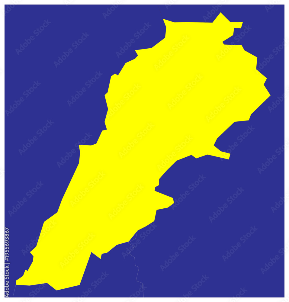 Obraz premium Lebanon Political Map – Middle East Country Boundaries, Cities and Geographic Location Infographic