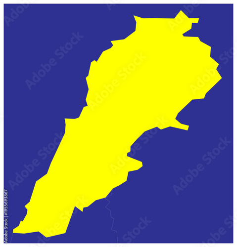 Lebanon Political Map – Middle East Country Boundaries, Cities and Geographic Location Infographic