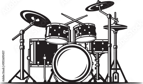 Jazz drumming setup for live music performance and improvisation