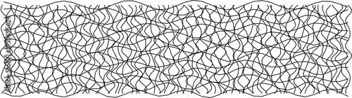 A distorted grid pattern creating an abstract and dynamic visual, ideal for modern design uses.