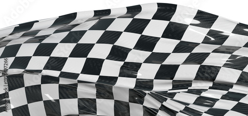 Black and white checkered f...