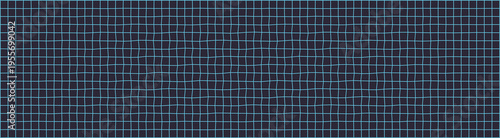 Blue grid lines form a dynamic pattern with a wave distortion effect, creating an engaging visual texture.