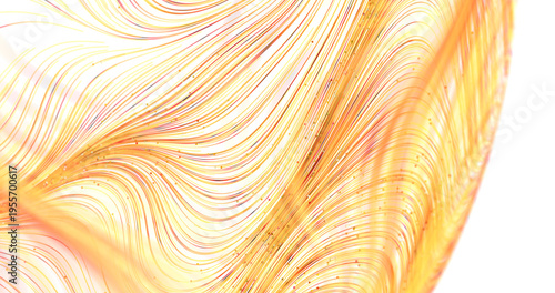 Abstract design of flowing ...