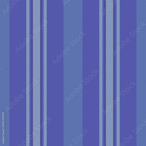 Mrapping fabric vertical texture, brand textile stripe vector. Merene seamless lines background pattern in blue and cyan colors.