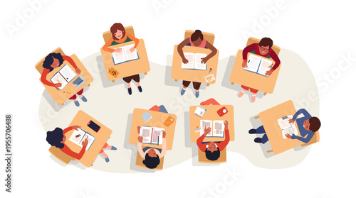 A focused woman works on her laptop, suggesting productivity and modern remote work. Ideal for illustrating articles or website content related to tec