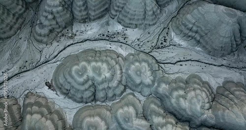 Abstract Natural Patterns in Eroded Geological Formation