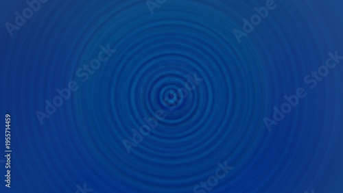 Blue concentric ripples expanding in abstract background