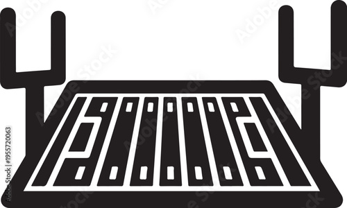 Vector illustration of a router with antennas